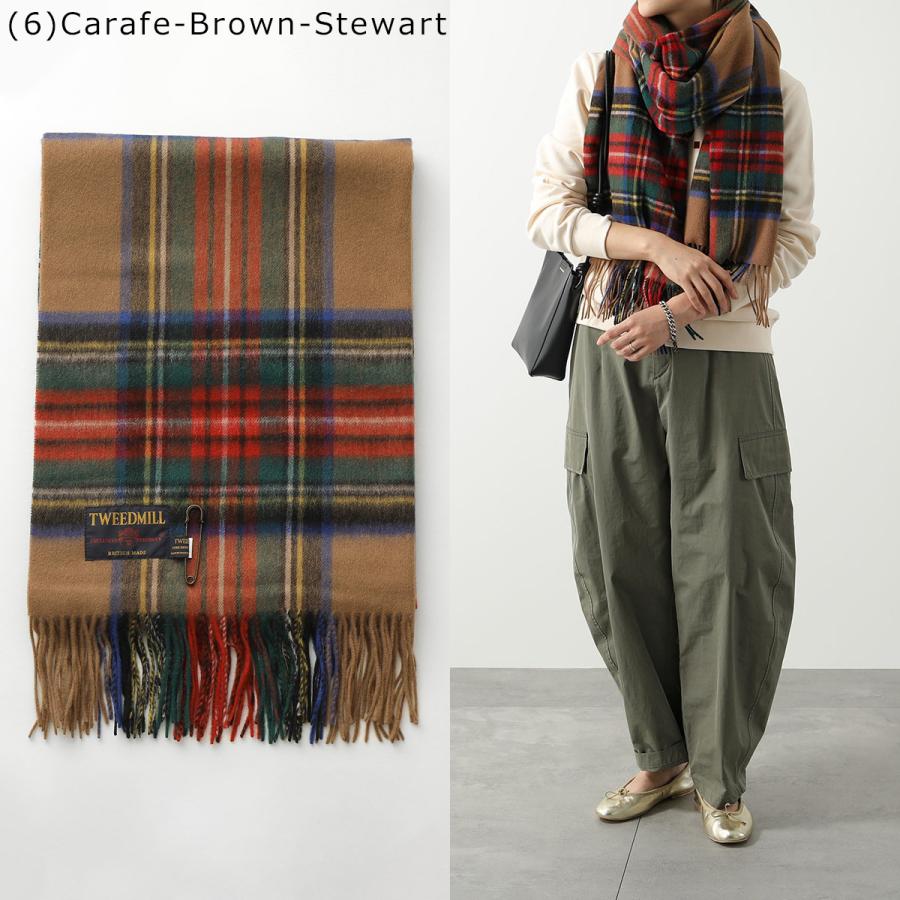 TWEED MILL ツイードミル マフラー Lambswool Knee throw check TWEED MILL ツイードミル マフラー Lambswool Knee throw check