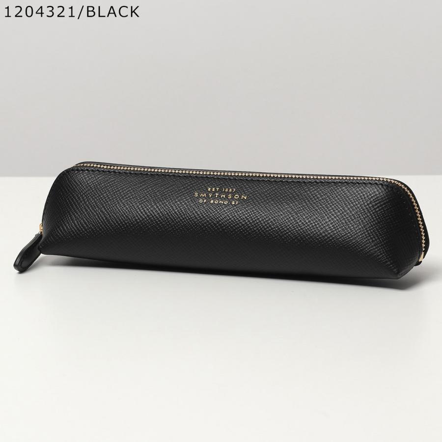 【未使用】SMYTHSON ペンシルケース　ペンケース　レザー　ブラック Smythson（スマイソン） ペンケース PMA PENCIL CASE レディース