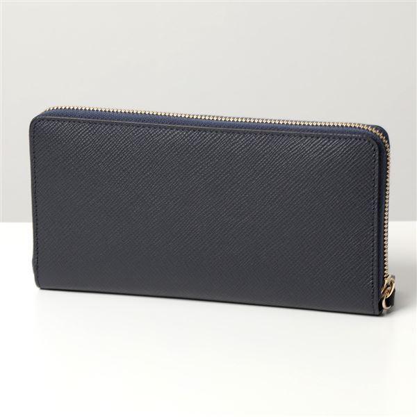 スマイソン レザー 二つ折り 長財布 1029360 ネイビー Smythson（スマイソン） PANAMA LG ZIP AROUND PRS 1029517 レザー
