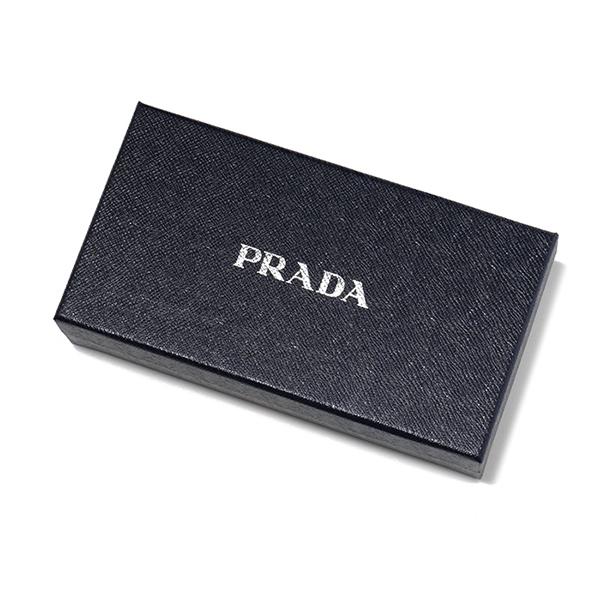 PRADA プラダ 長財布 2ML317 QME メンズ レザー ラウンドファスナー ロゴメタルプレート カラー2色の画像