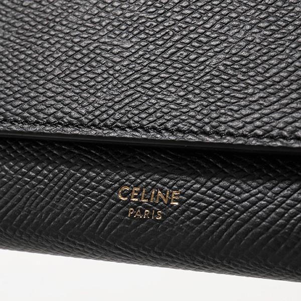 セリーヌ 長財布 10B563BEL.10BL レザー CELINE（セリーヌ） 10B563BEL.38NO Large Flap Wallet レザー 二