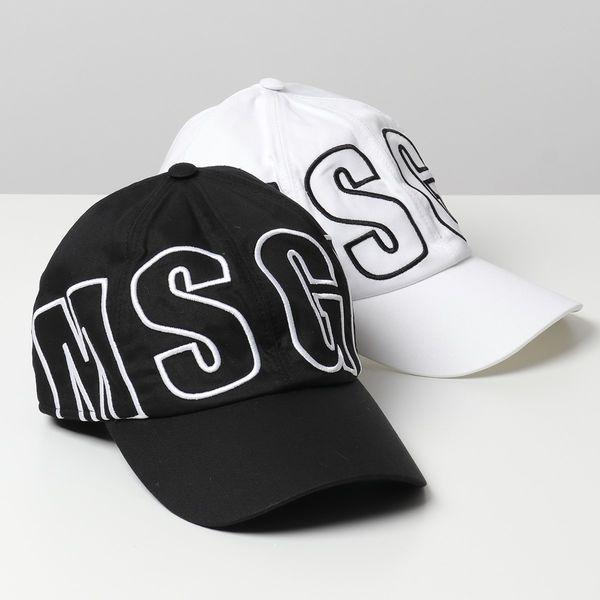 MSGM エムエスジーエム 人気商品 最大73%OFFクーポン 2640ML09 カラー2色 ロゴ刺繍 コットン 帽子 ベースボールキャップ スポーツ メンズ
