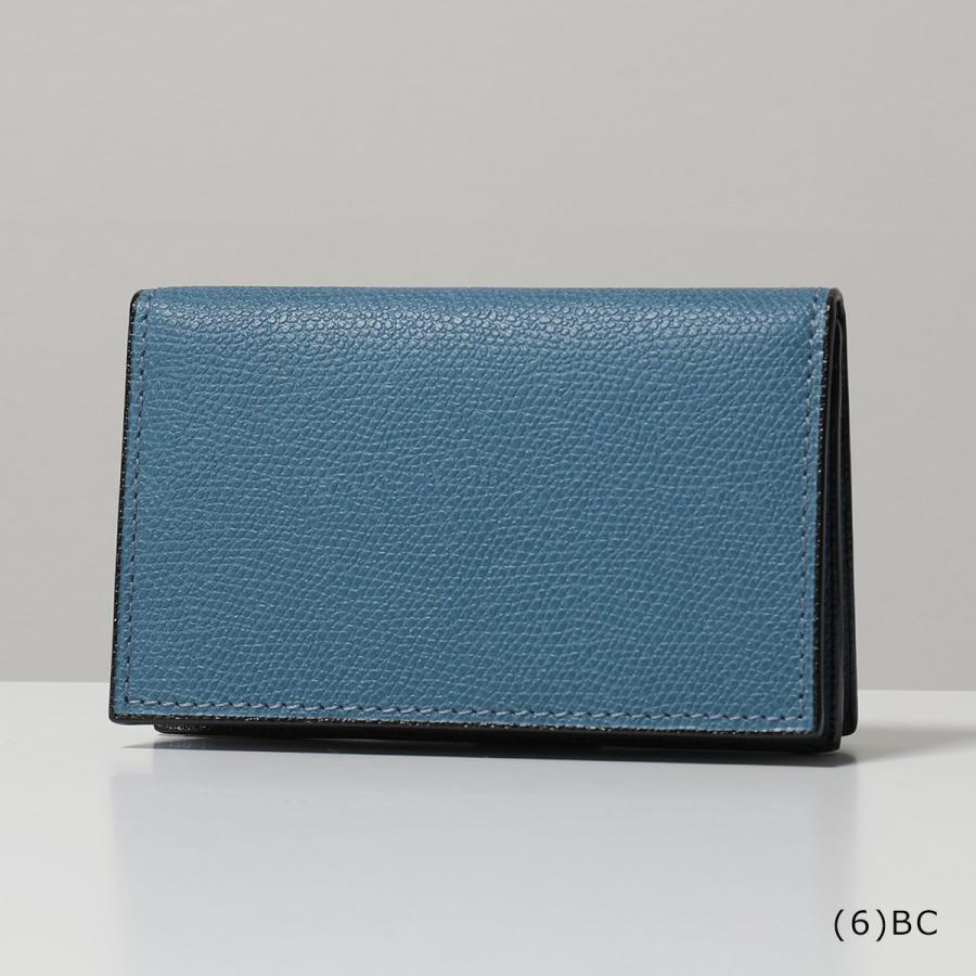 未使用品　ヴァレクストラ　名刺入れ　カードケース 　ブルー　グリーン　男女兼用 Valextra（ヴァレクストラ） カードケース Business card case