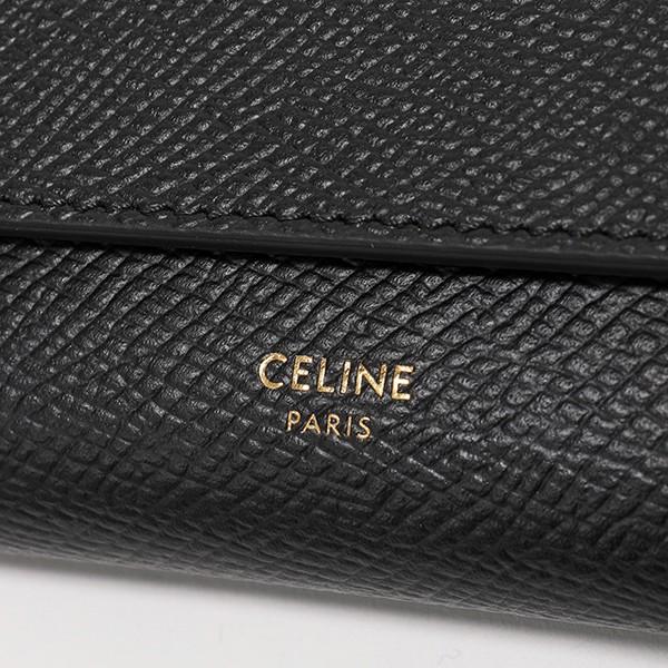CELINE 黒 レザー 三つ折り財布 CELINE（セリーヌ） 【LaGアウトレット】CELINE 三つ折り財布 Compact