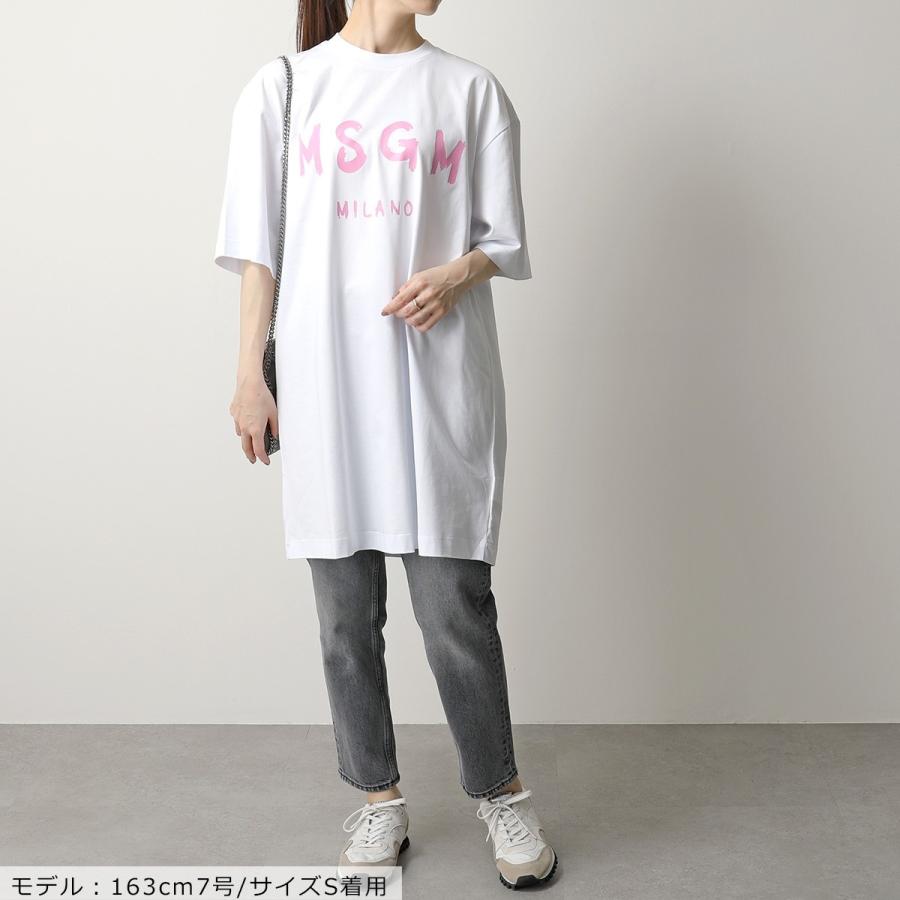 Msgm エムエスジーエム Mda168 Mda68 カラー2色 Dress ペイントロゴ オーバーサイズ Tシャツ チュニック ワンピース レディース インポートセレクト Musee 通販 Yahoo ショッピング