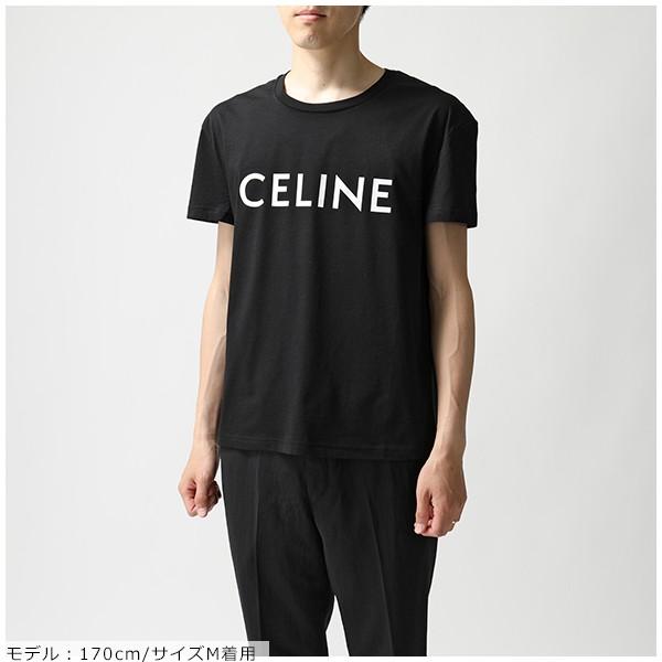 CELINE セリーヌ 370E2X008.38AW クルーネック 半袖 Tシャツ ロゴT 