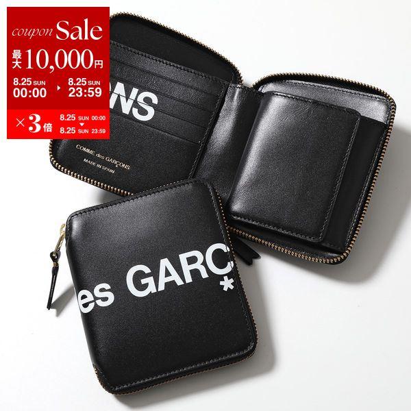 COMME des GARCONS コムデギャルソン 二つ折り財布 HUGE LOGO SA2100HL メンズ レディース レザー ロゴ  小銭入れあり BLACK :310723333:インポートセレクト musee - 通販 - Yahoo!ショッピング