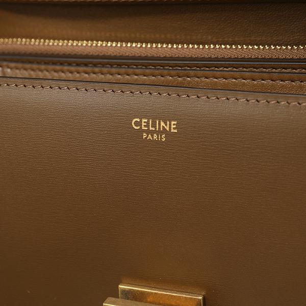 CELINE(セリーヌ) ショルダーバッグ クラシック ミディアム 189173DLS.04FG キャメル(ブラウン) CELINE（セリーヌ） 189173DLS.04FG CLASSIC BOX Medium クラシック