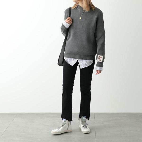 GOLDEN GOOSE ゴールデングース スニーカー FRANCY GWF00113 F000319 レディース レザー ダーティー加工 ハイカット ヴィンテージ 靴 WHITE-SILVER-MILK｜s-musee｜03