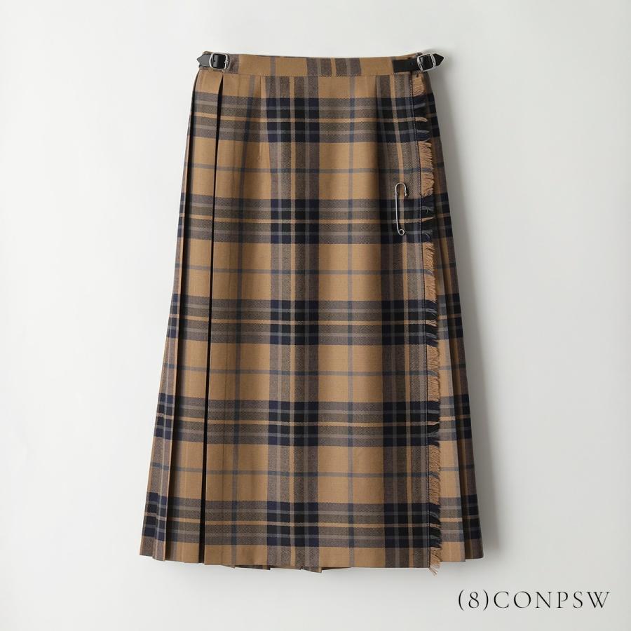 DIXIE ノバチェック ウール ミモレ丈 プリーツスカート ビンテージ DIXIE ノバチェック ウール ミモレ丈 プリーツスカート ビンテージ