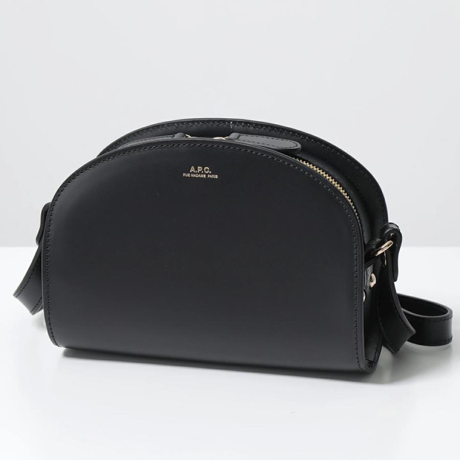 A.P.C. 黒 ショルダーバッグ 円筒形 A.P.C.（アーペーセー） APC A.P.C. ショルダーバッグ sac deml lune