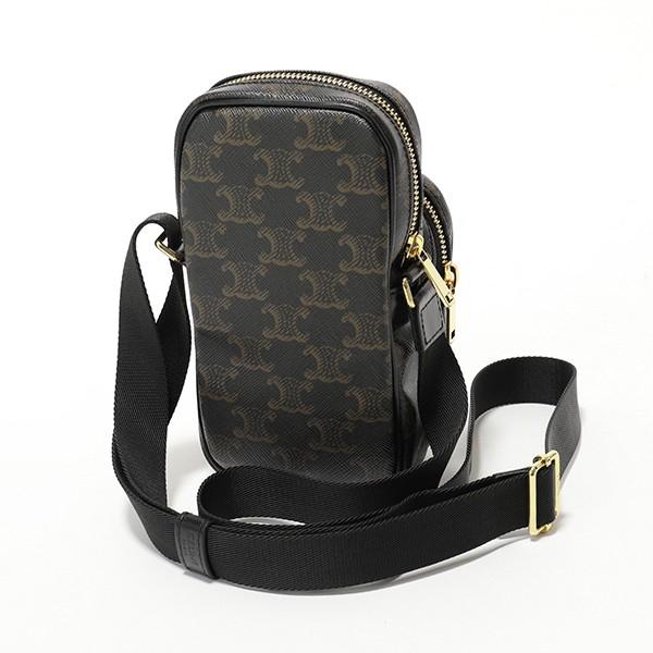 Celine セリーヌ 1902bsz 38no Mini Pocket トリオンフ柄 ショルダーバッグ ポシェット Black 鞄 メンズ インポートセレクト Musee 通販 Yahoo ショッピング