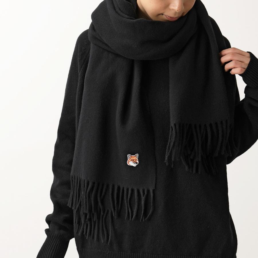 MAISON KITSUNE メゾンキツネ マフラー SMALL FOX HEAD WOOL MAISON KITSUNE メゾンキツネ マフラー SMALL FOX HEAD WOOL