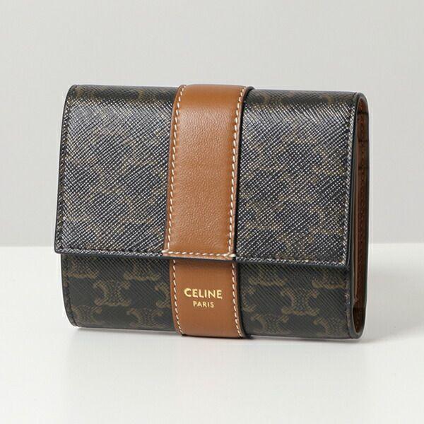 CELINE（セリーヌ） 10D572BZ9.04LU Small Wallet トリオンフ柄 二