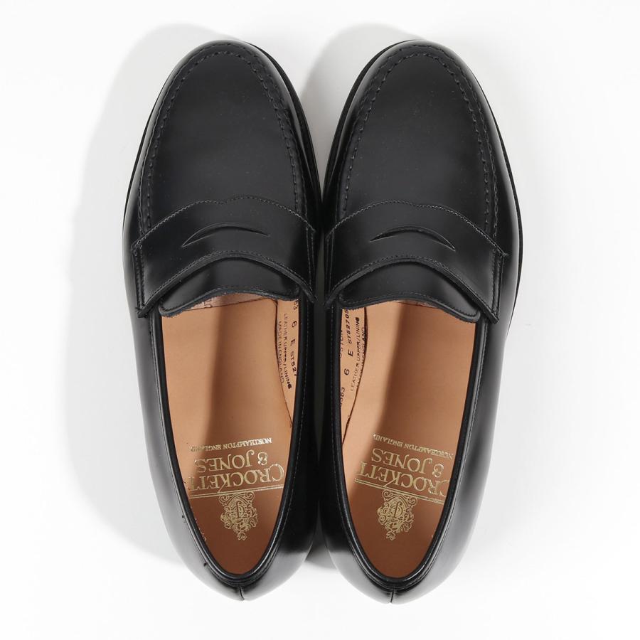 CROCKETT&JONES クロケットアンドジョーンズ 28363A D11L1 Boston ボストン レザー シューズ ローファー ワイズE 革靴 BLACK 靴 メンズ｜s-musee｜05