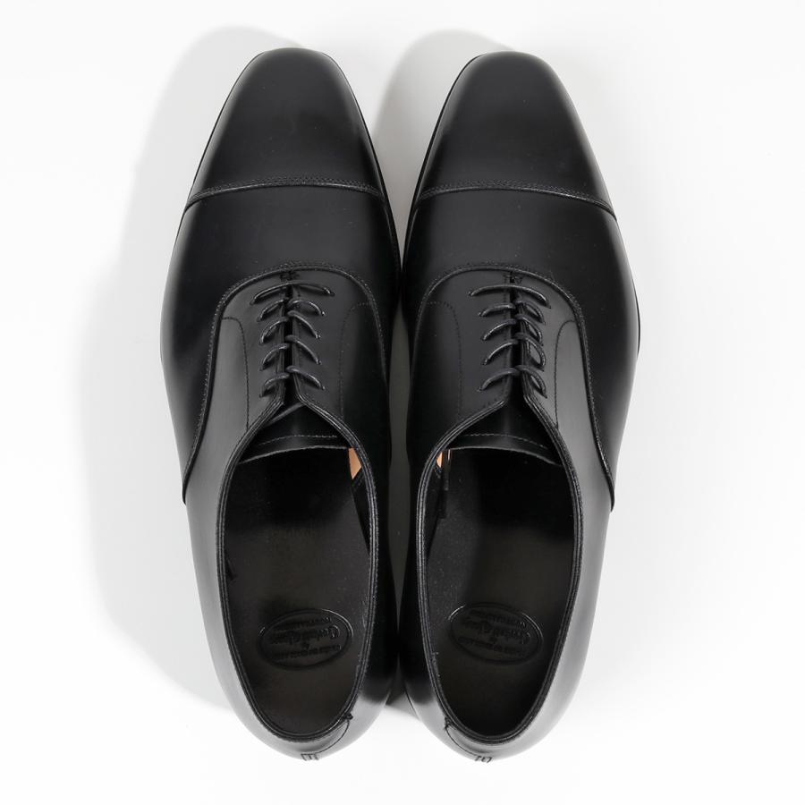 CROCKETT&JONES クロケットアンドジョーンズ ドレスシューズ Audley オードリー 29447A C01L3 メンズ レースアップ キャップトゥ ワイズE 革靴 BLACKの画像