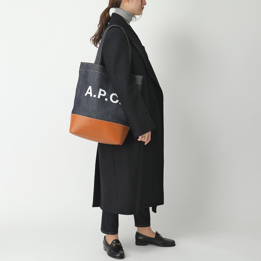 APC A.P.C. アーペーセー CODDP M axelle デニム×レザー トート