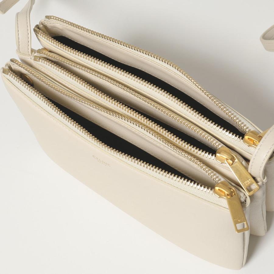 CELINE セリーヌ 192033CAD.01CR Trio トリオ レザー ショルダーバッグ  