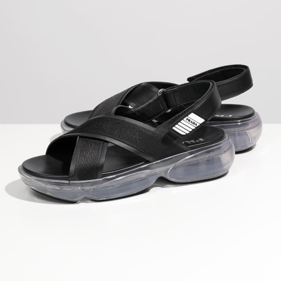 Prada プラダ 1x516l 3kxw F0002 Nero ロゴ クロスベルト クリアソール サンダル ベルクロストラップ コンフォート 靴 レディース インポートセレクト Musee 通販 Yahoo ショッピング
