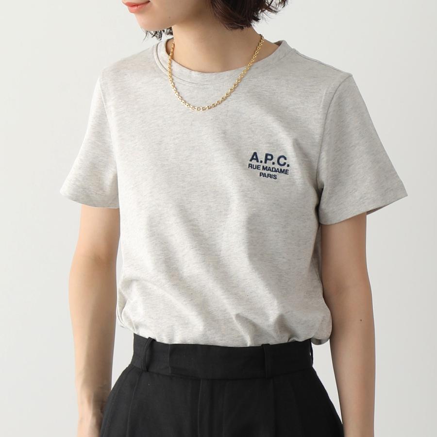 APC A.P.C. アーペーセー 半袖 Tシャツ COEZC F26842 denise レディース  クルーネック カットソー ロゴ刺繍 カラー4色｜s-musee｜11