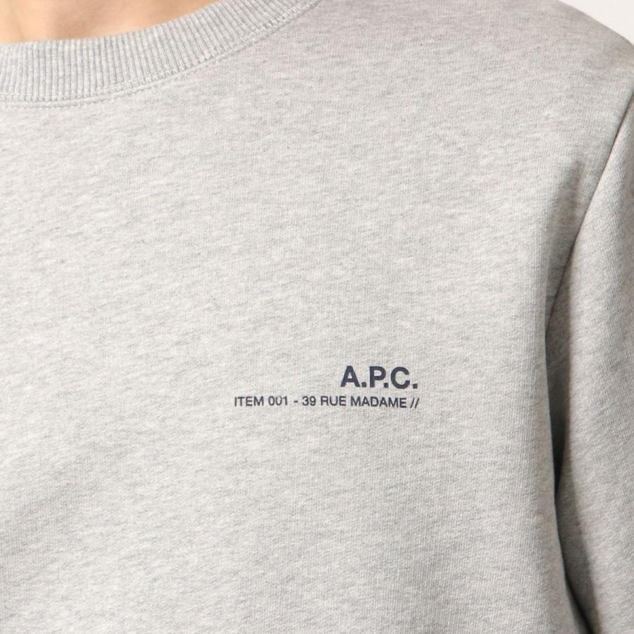 APC A.P.C. アーペーセー トレーナー item COFBQ H27608 メンズ スウェットシャツ ロゴ カラー3色｜s-musee｜10