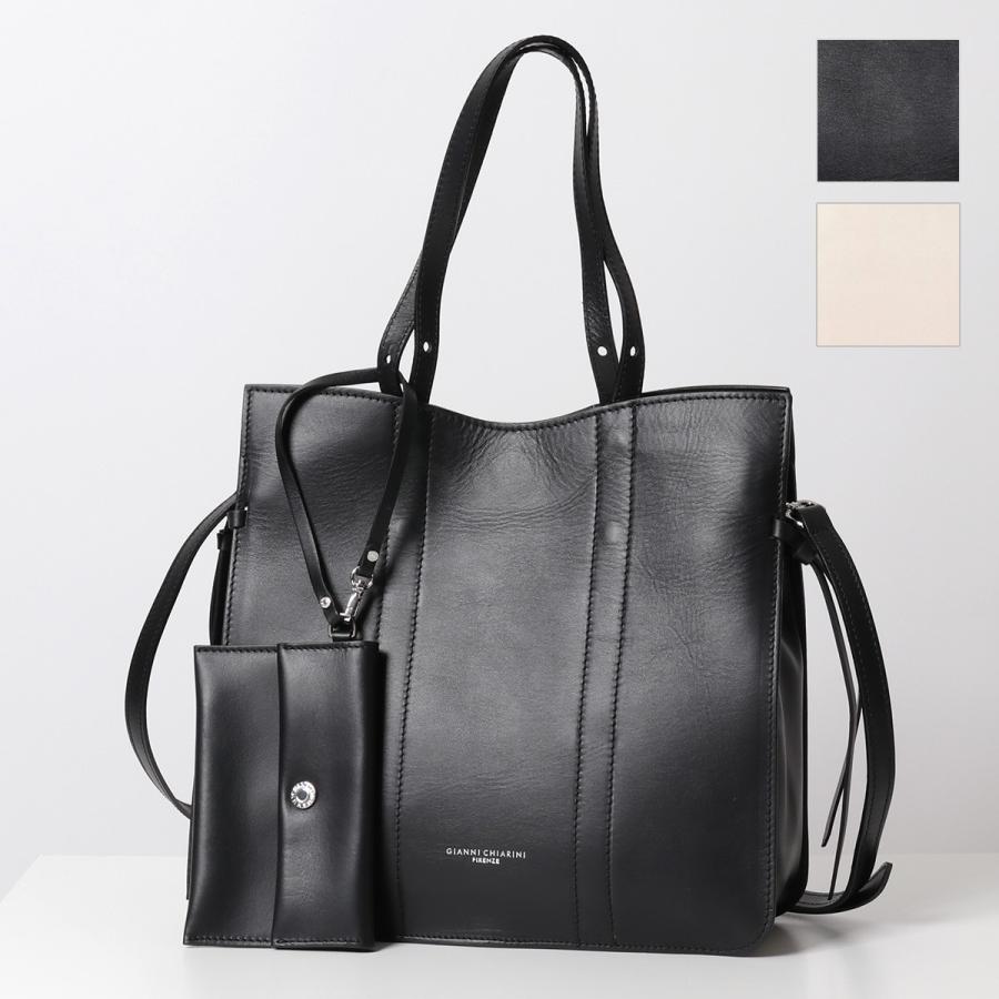 トートバッグ ショルダーバッグ 黒 GIANNI CHIARINI