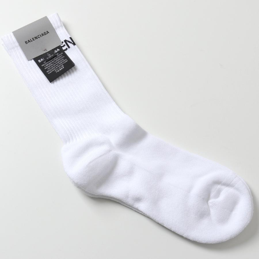 Balenciaga バレンシアガ 472b4 9060 Sock Tennis ロゴ リブ ハイソックス 靴下 メンズ インポートセレクト Musee 通販 Yahoo ショッピング