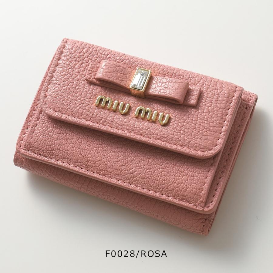 miu MIUMIU ミュウミュウ 三つ折り財布 カラー5色 レディース miu MIUMIU ミュウミュウ 三つ折り財布 カラー5色 レディース