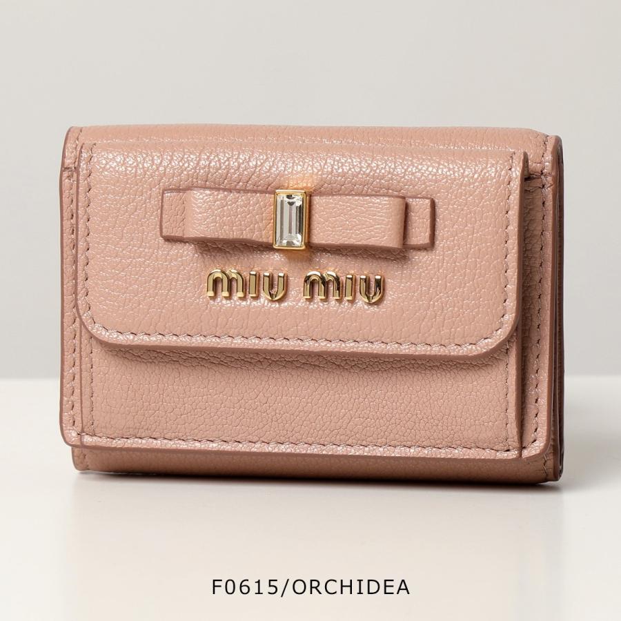 miu MIUMIU ミュウミュウ 三つ折り財布 カラー5色 レディース miu MIUMIU ミュウミュウ 三つ折り財布 カラー5色 レディース