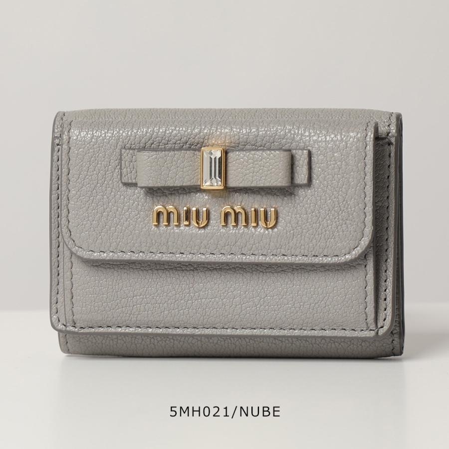 miu MIUMIU ミュウミュウ 三つ折り財布 カラー5色 レディース miu MIUMIU ミュウミュウ 三つ折り財布 カラー5色 レディース