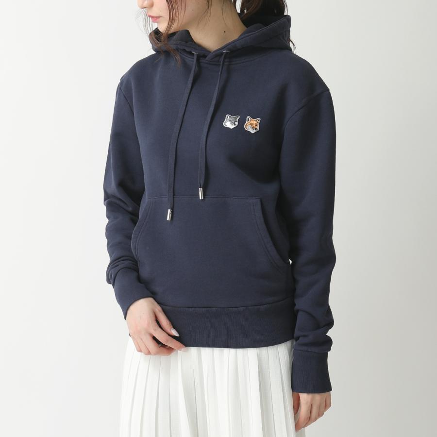 Maison Kitsune メゾンキツネ Eu Km0001 スウェット プルオーバーパーカー トレーナー Navy レディース インポートセレクト Musee 通販 Yahoo ショッピング