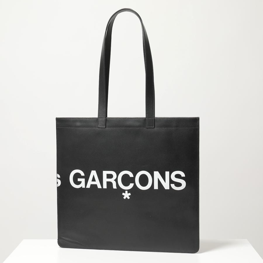 COMME des GARCONS コムデギャルソン トートバッグ HUGE LOGO SA9001HL メンズ レディース レザー フラット ロゴ BLACK｜s-musee｜06