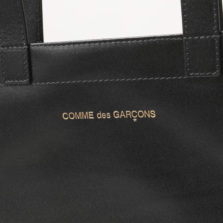 COMME des GARCONS コムデギャルソン トートバッグ HUGE LOGO SA9001HL メンズ レディース レザー フラット ロゴ BLACK｜s-musee｜08