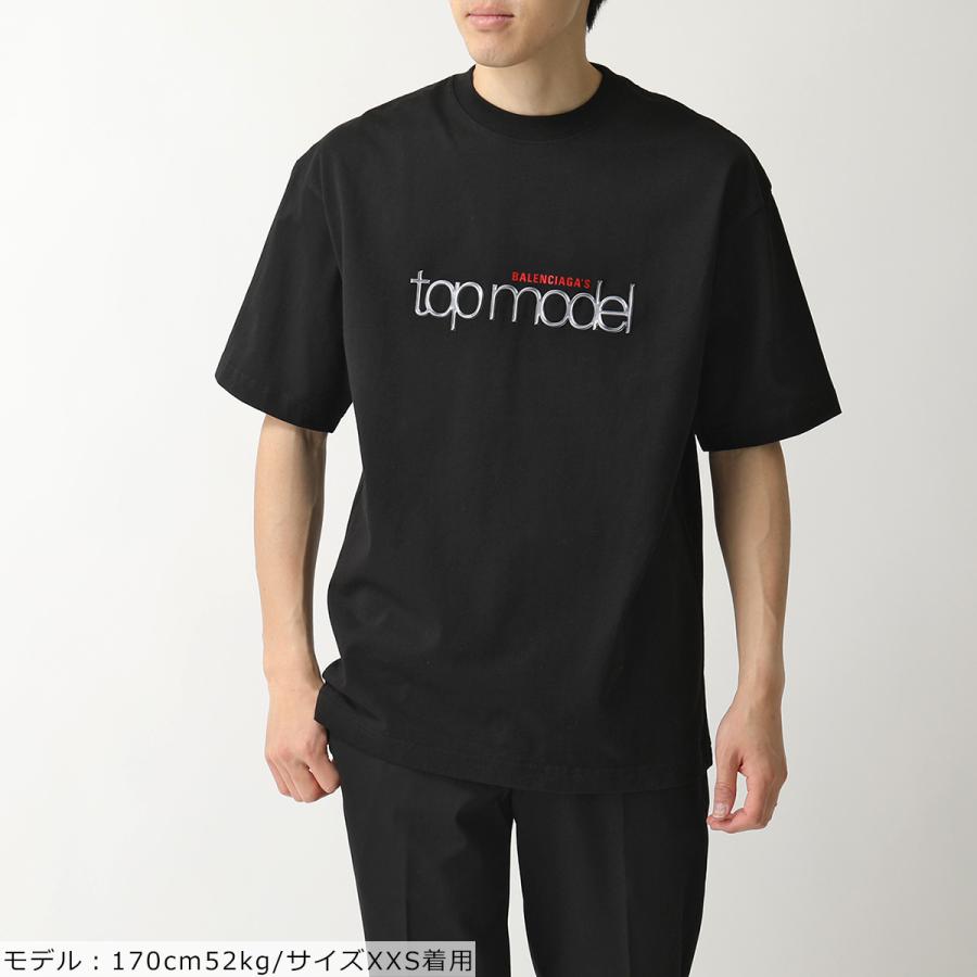 Balenciaga バレンシアガ Tiv オーバーサイズ 半袖 Tシャツ クルーネック カットソー 3dロゴt プリント コットン 1000 ブラック メンズ インポートセレクト Musee 通販 Yahoo ショッピング