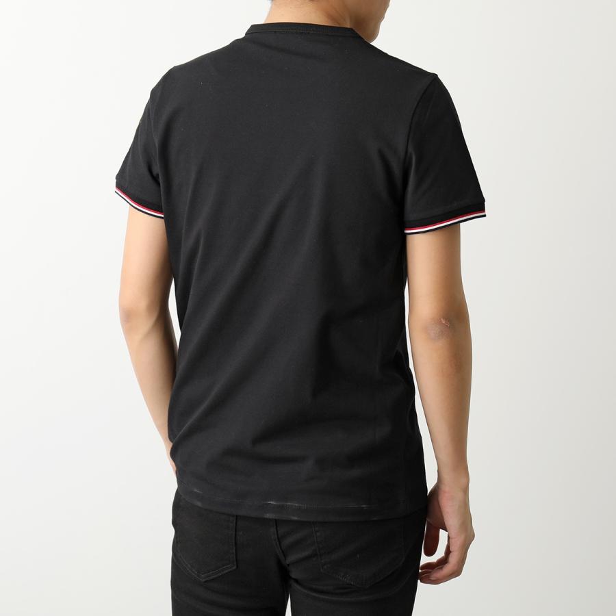 MONCLER モンクレール Tシャツ MAGLIA 8C71600 87296 メンズ カットソー クルーネック アイコンパッチ トリコロールライン カラー3色｜s-musee｜05