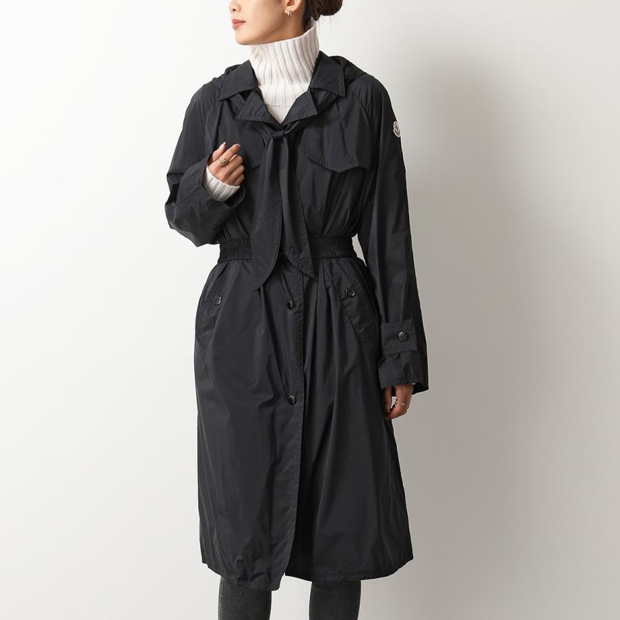 Moncler モンクレール 1d C0391 999 Vermeil ヴェルメイユ ナイロン ダウンライナー付きコート トレンチコート フード ゴムベルト付き レディース インポートセレクト Musee 通販 Yahoo ショッピング