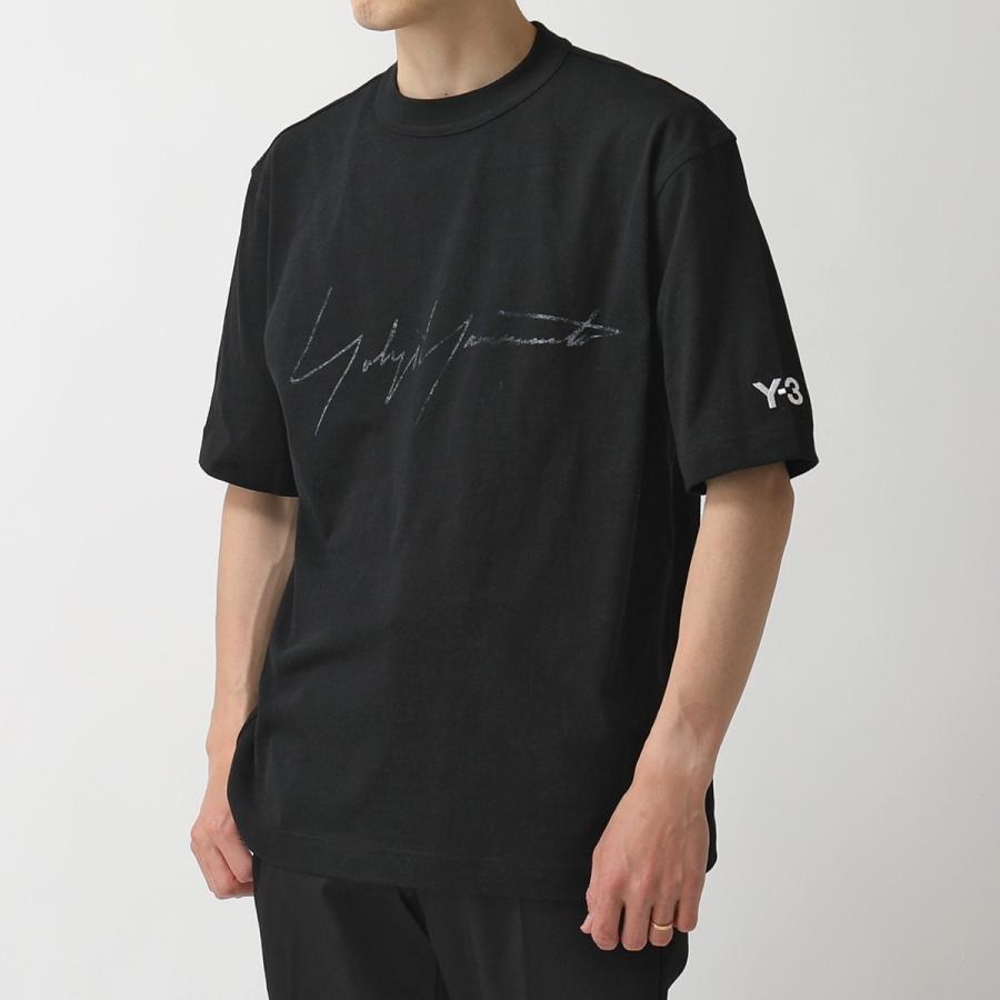 Y-3 ワイスリー adidas アディダス YOHJI YAMAMOTO FQ4114 半袖Tシャツ カットソー クルーネック ロゴT 刺繍  コットン BLACK メンズ :320326161:インポートセレクト musee - 通販 - Yahoo!ショッピング