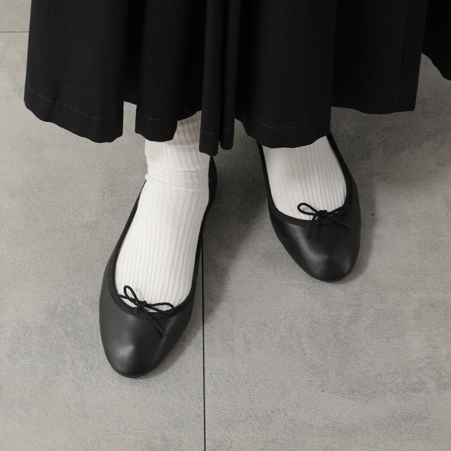repetto レペット バレエシューズ Lili Ballerinas V1790VE Nappa calfskin Black レディース フラットパンプス リボン 靴 410/Noir【NEW SIZE】の画像