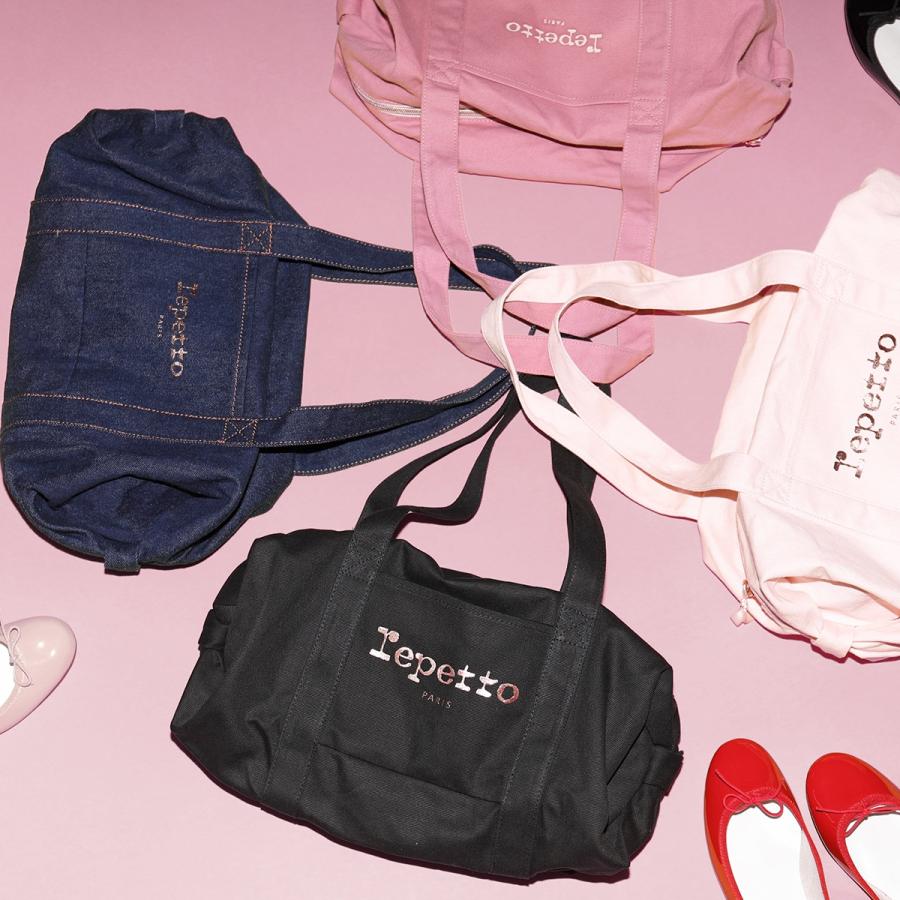 repetto レペット ハンドバッグ Cotton Duffle bag Size M B0232T レディース プリント ロゴ ミディアム ダッフルバッグ ジムバッグ 鞄 カラー6色の画像
