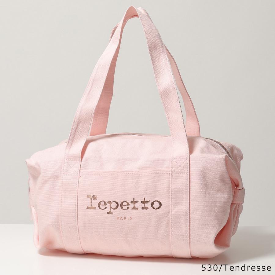 repetto レペット ハンドバッグ Cotton Duffle bag Size M B0232T レディース プリント ロゴ ミディアム ダッフルバッグ ジムバッグ 鞄 カラー6色の画像