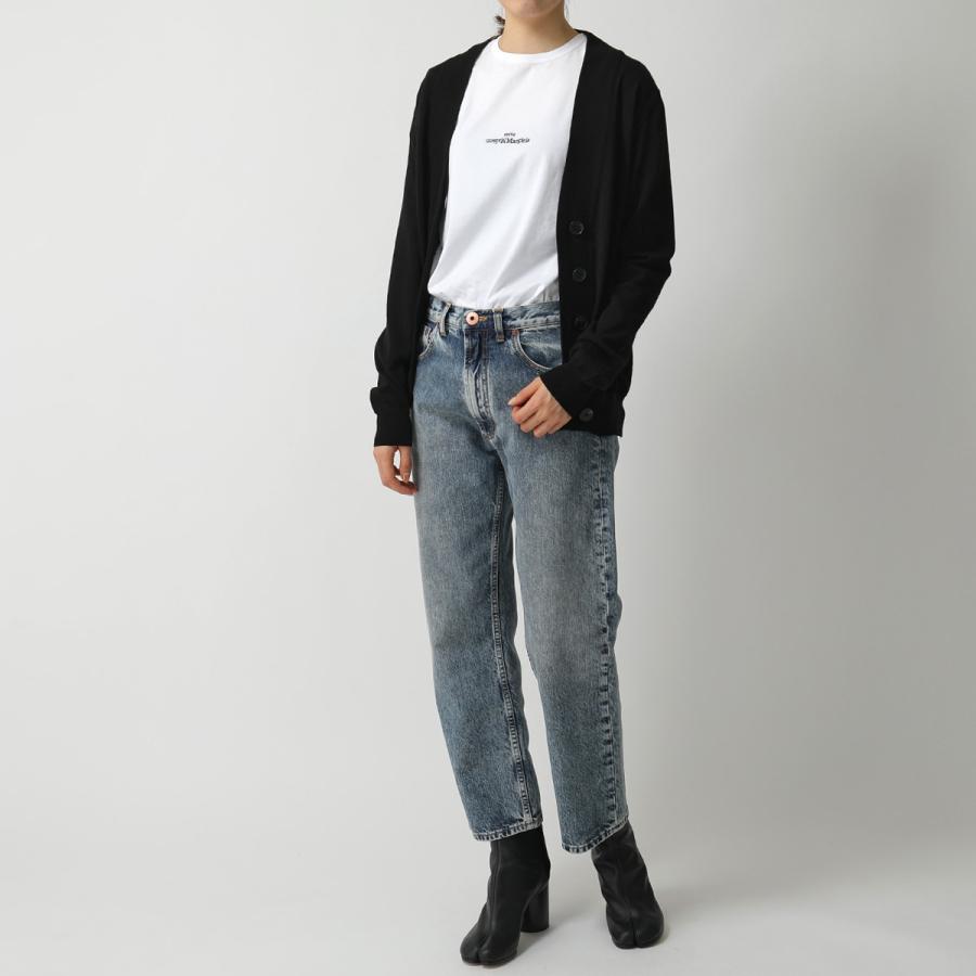 MAISON MARGIELA メゾンマルジェラ Tシャツ S30GC0701 S22816 メンズ ディストーテッド ちびロゴT 刺繍ロゴ クルーネック 半袖 カットソー カラー3色の画像