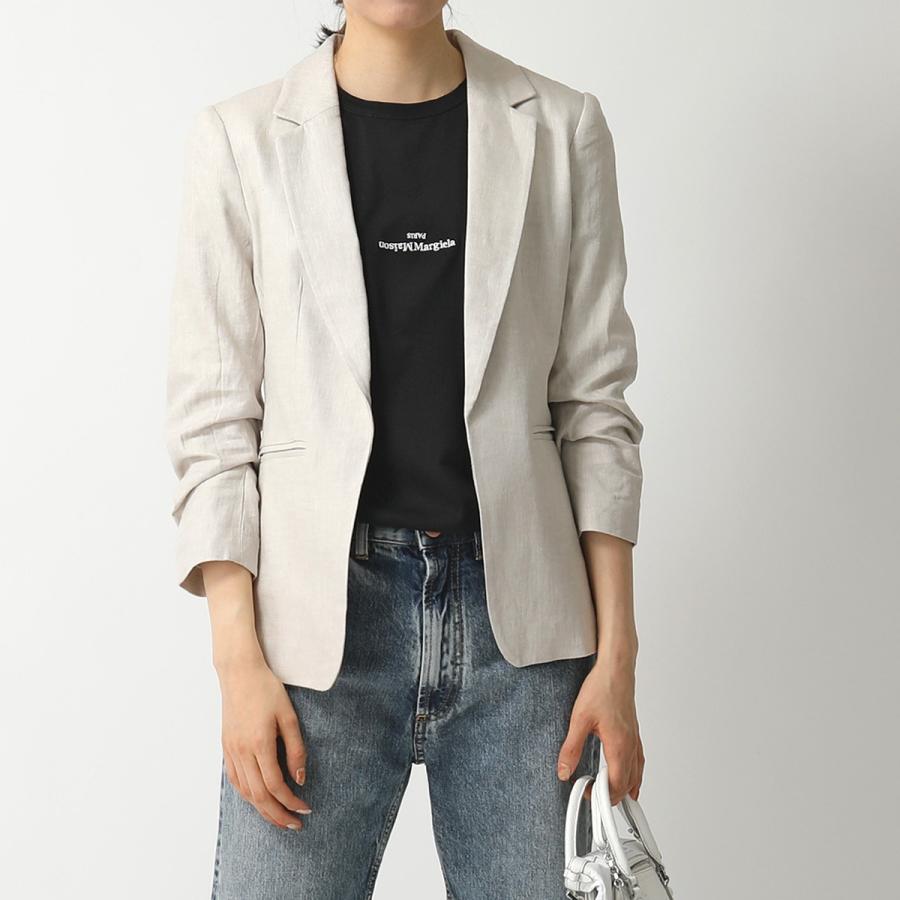 MAISON MARGIELA メゾンマルジェラ Tシャツ S30GC0701 S22816 メンズ ディストーテッド ちびロゴT 刺繍ロゴ クルーネック 半袖 カットソー カラー3色の画像