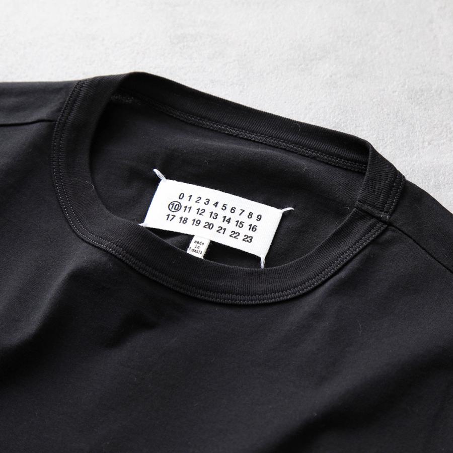 MAISON MARGIELA メゾンマルジェラ 10 Tシャツ S30GC0701 S22816 レディース ディストーテッド 刺繍ロゴ 半袖 カットソー クルーネック 丸首 カラー2色｜s-musee｜22