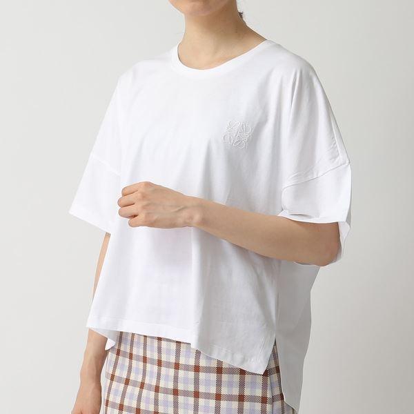 Loewe ロエベ Sxat 2100 オーバーサイズ Tシャツ カットソー コットン White レディース インポートセレクト Musee 通販 Yahoo ショッピング