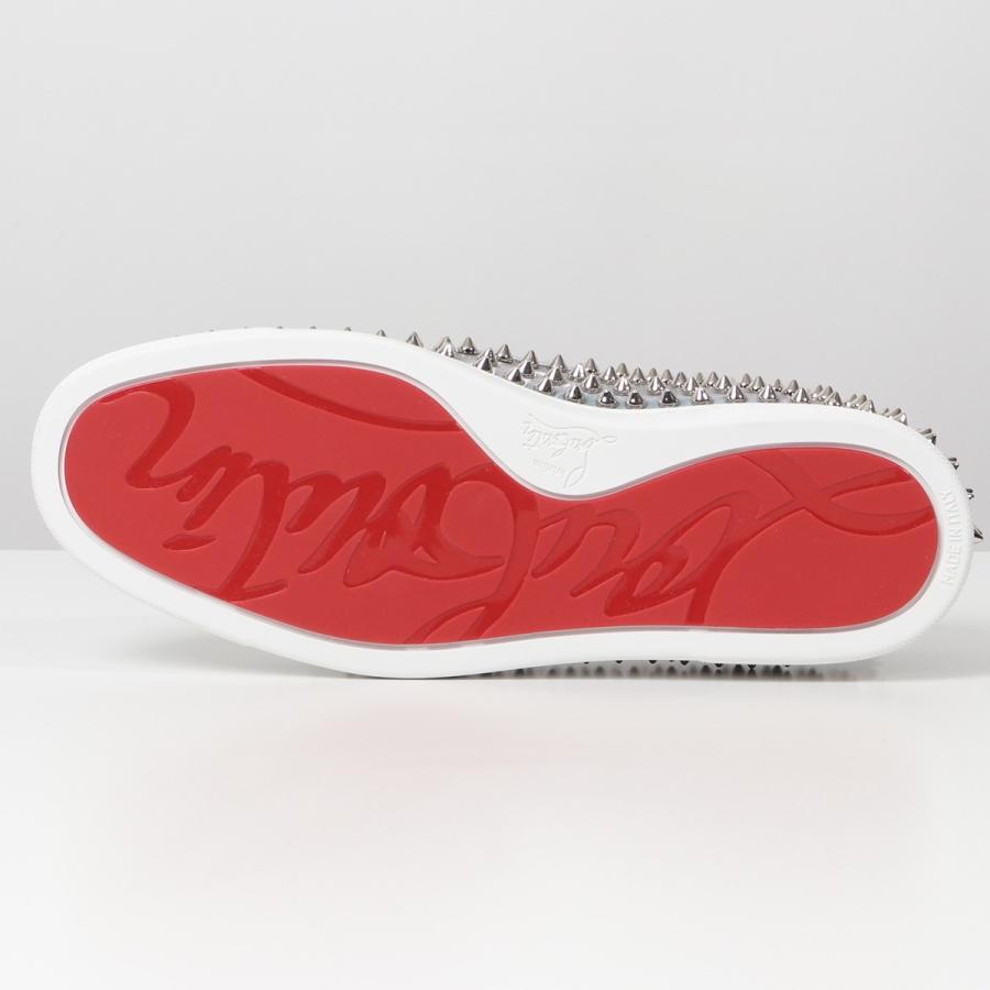 [大特価] Christian Louboutin クリスチャンルブタン 1201044 Roller Boat スタッズ装飾 レザー スリッポン ローカットスニーカー 靴 Ｍ251/MULTI-SILVER メンズ 【YW1412424246】(50952円)
