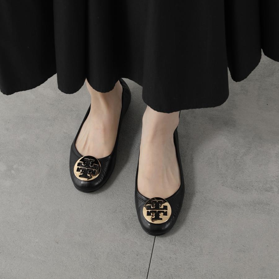 TORY BURCH トリーバーチ 50393 MINNIE TRAVEL BALLET WITH METAL LOGO 