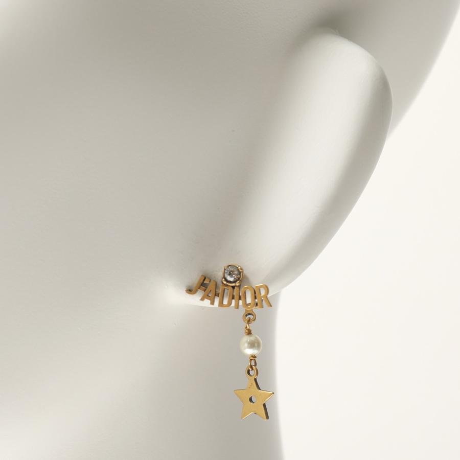 Dior ディオール E19 Adrcy Jadior Star クリスタル装飾 ロゴ 星 スター パール スタッドピアス 908 Antgold Wh レディース インポートセレクト Musee 通販 Yahoo ショッピング