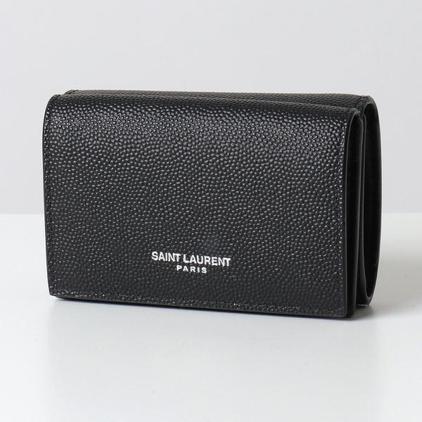 Saint Laurent サンローランパリ Bty7n レザー 三つ折り財布 ミニ財布 豆財布 1000 Nero メンズ レディース インポートセレクト Musee 通販 Yahoo ショッピング