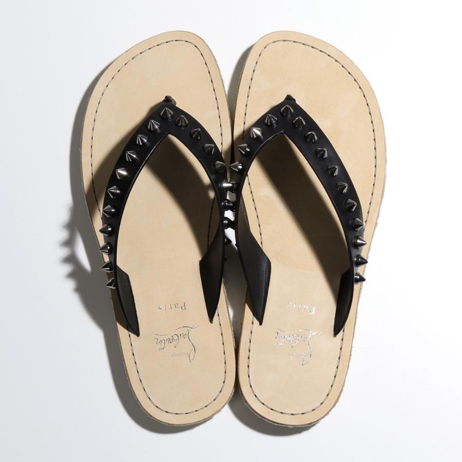 1 000円offクーポン対象 14日限定 Christian Louboutin クリスチャンルブタン スタッズ装飾 レザー トング サンダル コンフォー インポートセレクト Musee 通販 Yahoo ショッピング