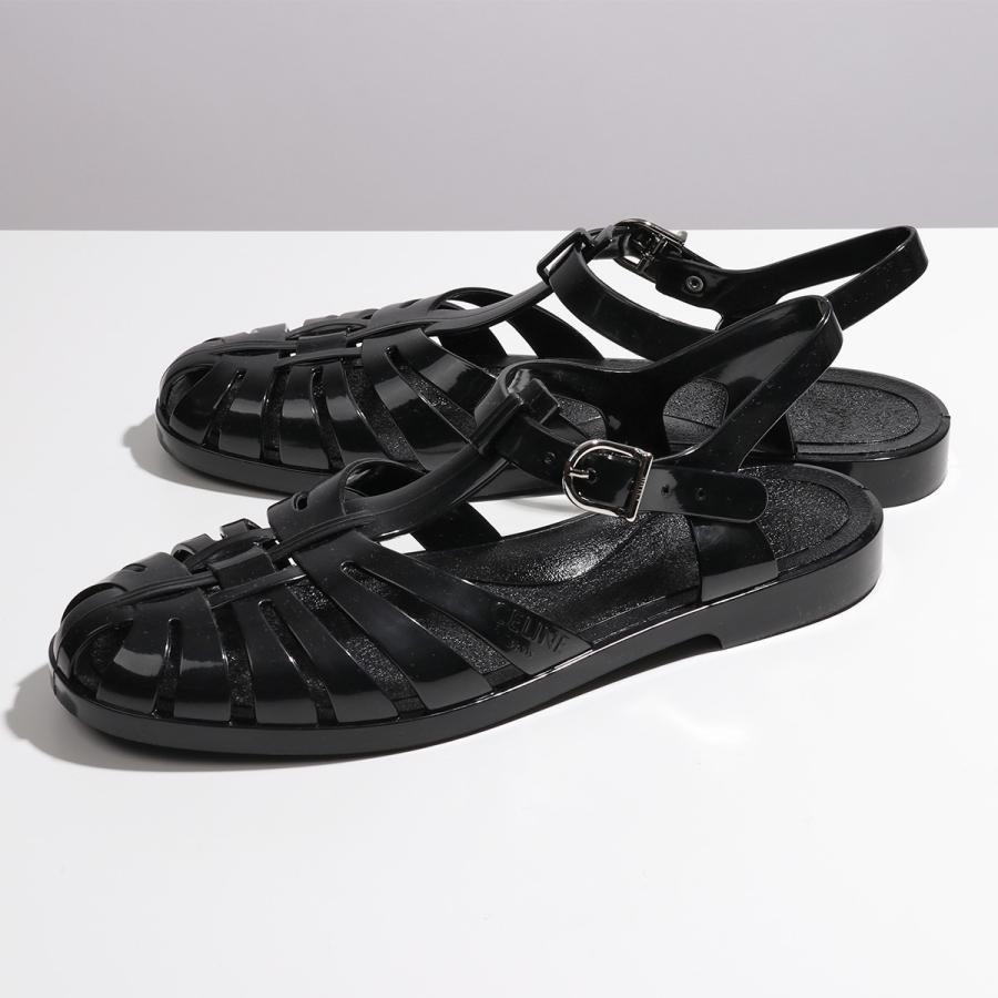 Celine セリーヌ c 38no Pvc サンダル グルカサンダル バックルストラップ ビーチサンダル 靴 Black メンズ インポートセレクト Musee 通販 Yahoo ショッピング